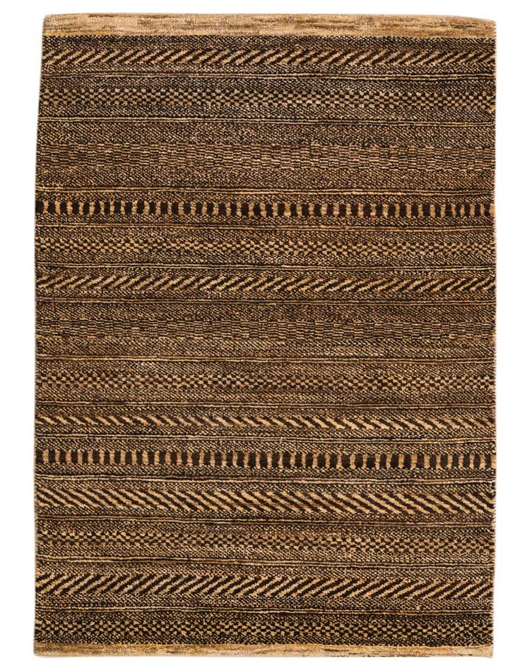 Detail image of 2' 4 x 4' 6 Hand Knotted Kashkuli Gabbeh Wool Runner Rug