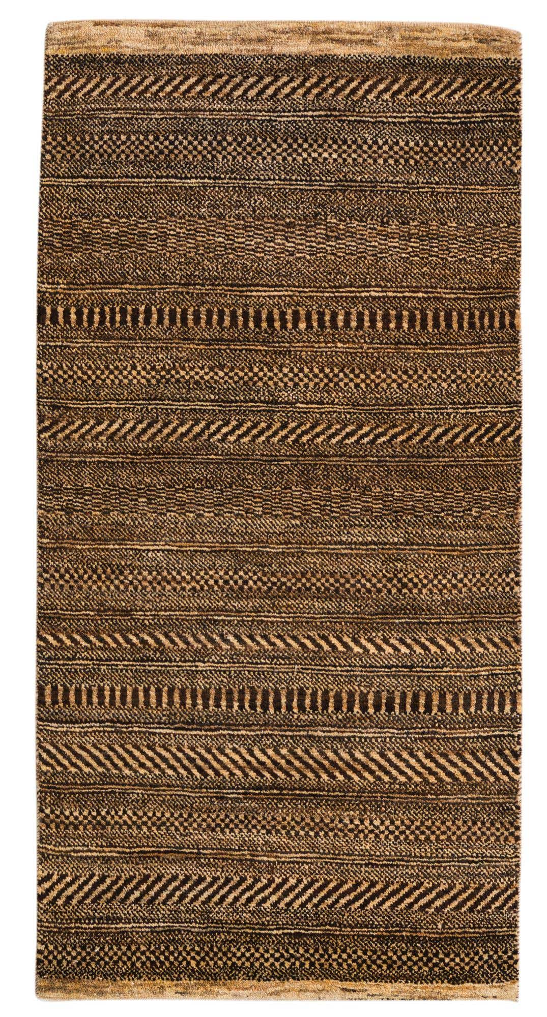 2' 4 x 4' 6 Hand Knotted Kashkuli Gabbeh Wool Runner Rug