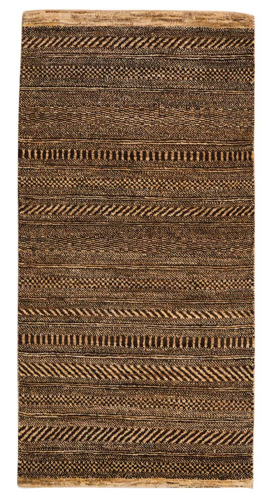 2' 4 x 4' 6 Hand Knotted Kashkuli Gabbeh Wool Runner Rug