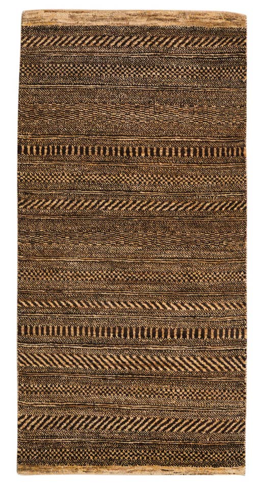Detail image of 2' 4 x 4' 6 Hand Knotted Kashkuli Gabbeh Wool Runner Rug