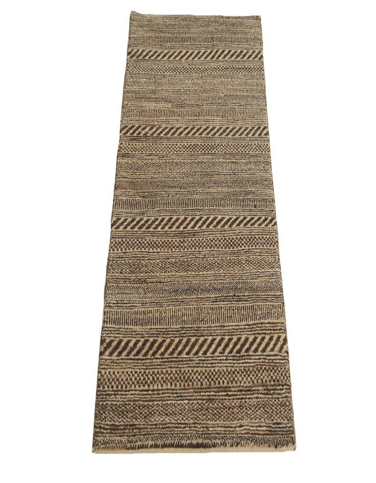 Detail image of 2' 1 x 4'  Hand Knotted Kashkuli Gabbeh Oriental Wool Runner Rug