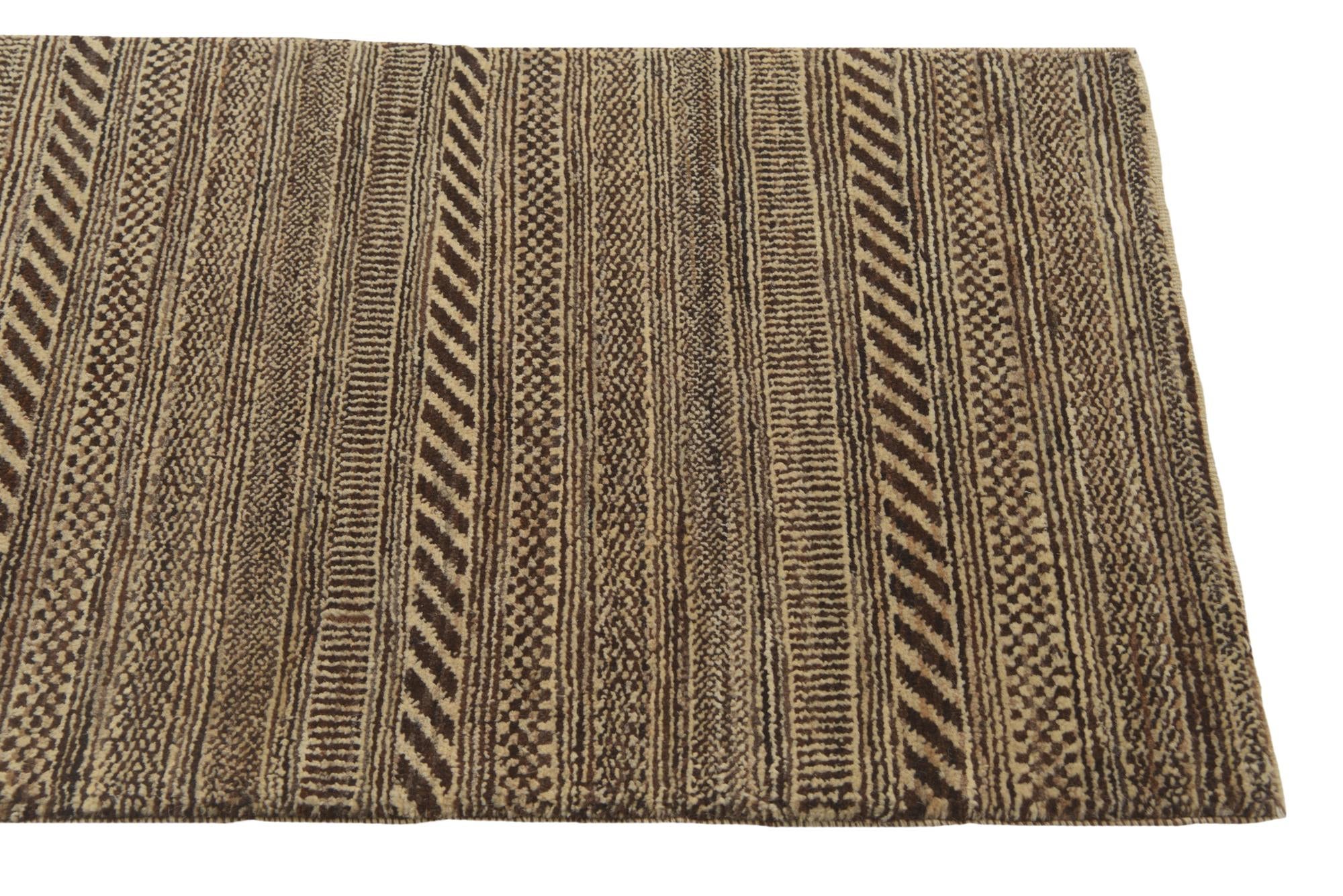 2' 1 x 4' Hand Knotted Kashkuli Gabbeh Oriental Wool Runner Rug