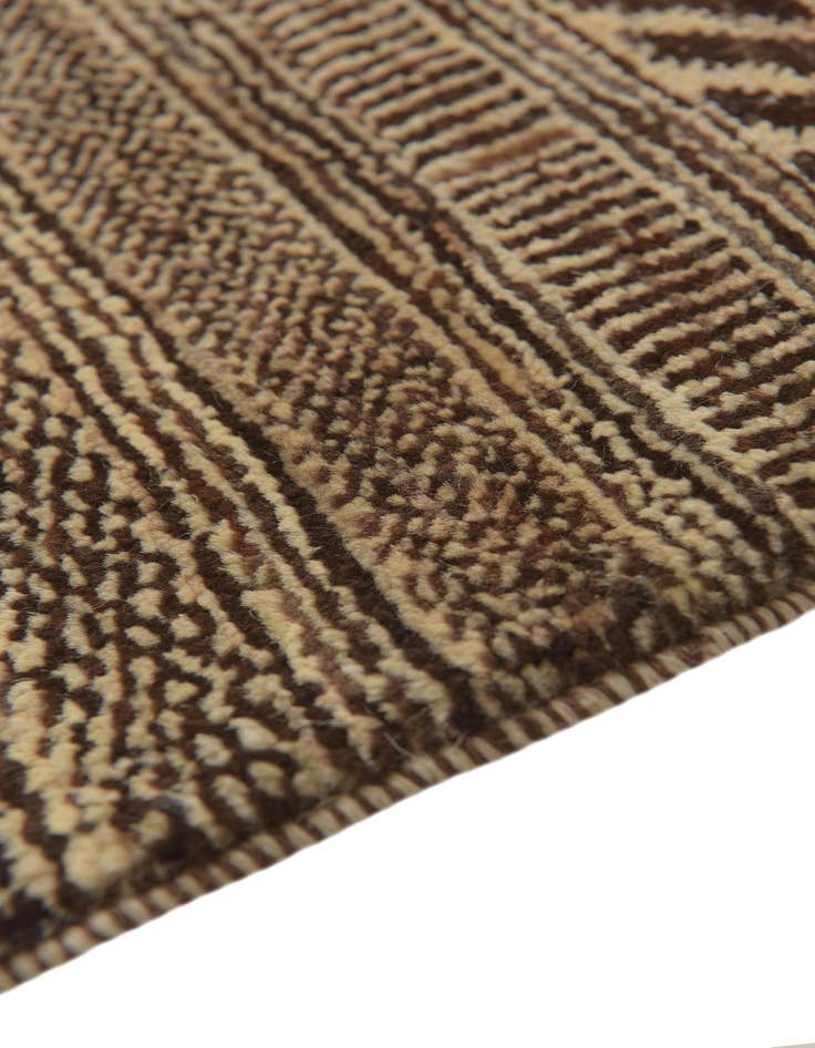 Detail image of 2' 1 x 4'  Hand Knotted Kashkuli Gabbeh Oriental Wool Runner Rug