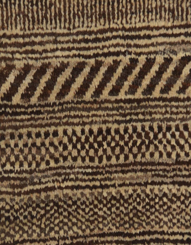 Detail image of 2' 1 x 4'  Hand Knotted Kashkuli Gabbeh Oriental Wool Runner Rug