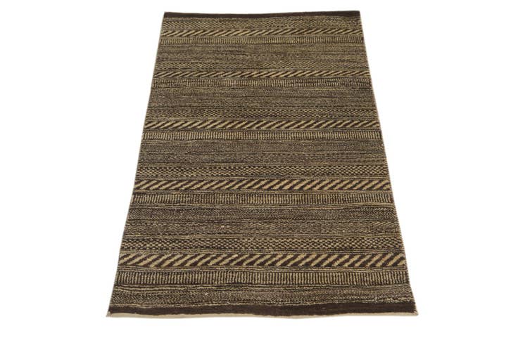 Detail image of 2' 4 x 4' 7 Hand Knotted Kashkuli Gabbeh Oriental Wool Runner Rug