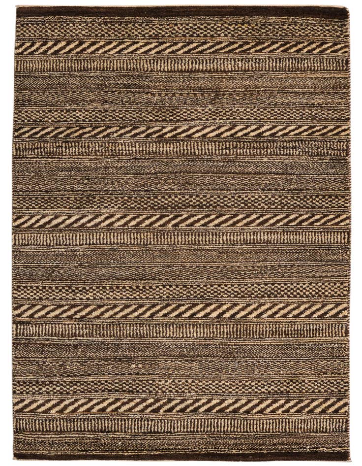 Detail image of 2' 4 x 4' 7 Hand Knotted Kashkuli Gabbeh Oriental Wool Runner Rug