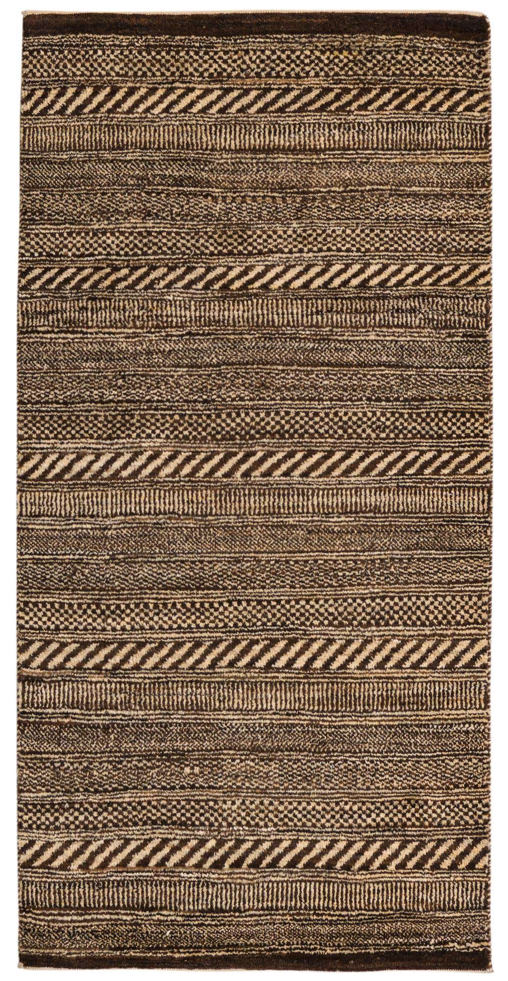 2' 4 x 4' 7 Hand Knotted Kashkuli Gabbeh Oriental Wool Runner Rug