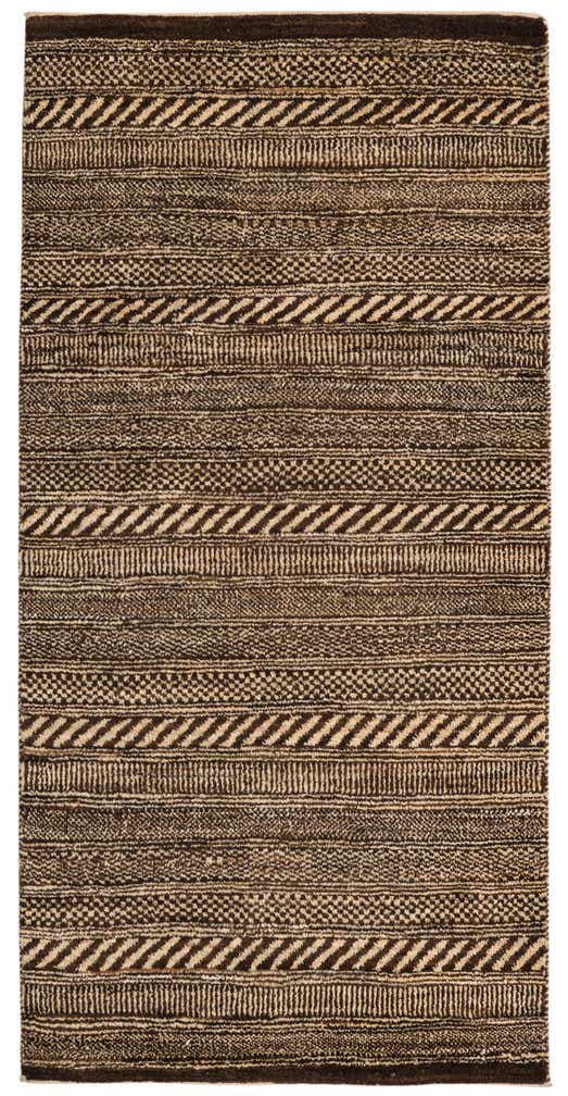 2' 4 x 4' 7 Hand Knotted Kashkuli Gabbeh Oriental Wool Runner Rug