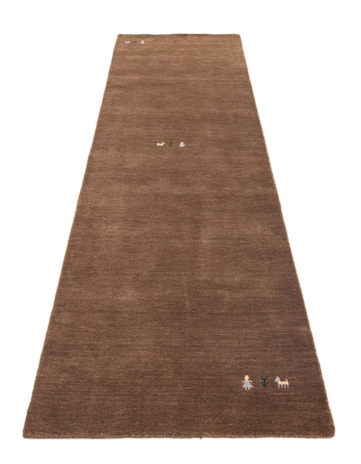 Detail image of 2' 8 x 10'  Hand Knotted Kashkuli Gabbeh Wool Runner Rug