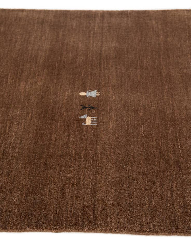 Detail image of 2' 8 x 10'  Hand Knotted Kashkuli Gabbeh Wool Runner Rug