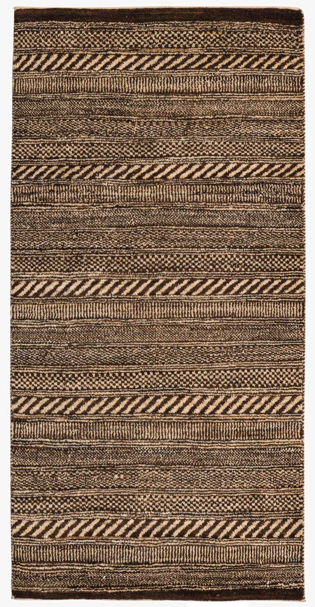 2' 4 x 4' 7  Hand Knotted Kashkuli Gabbeh Oriental Wool Runner Rug