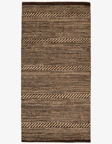 2' 4 x 4' 7 Hand Knotted Kashkuli Gabbeh Oriental Wool Runner Rug