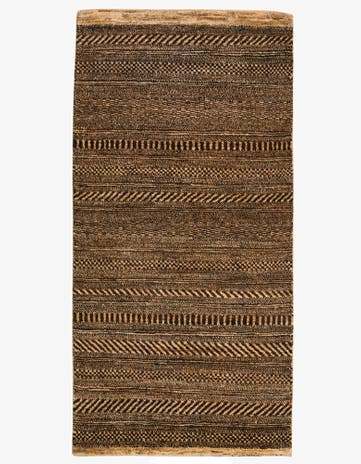 2' 4 x 4' 6 Hand Knotted Kashkuli Gabbeh Wool Runner Rug