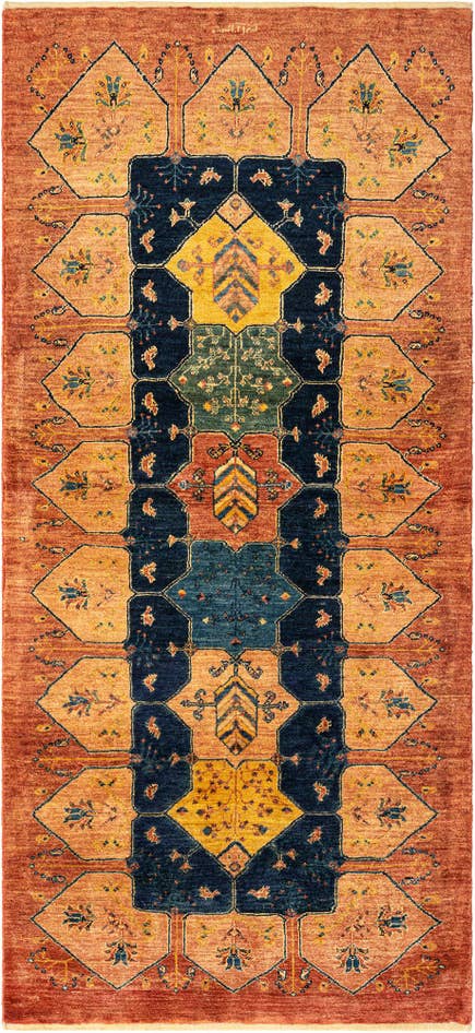 Detail image of 3' x 6' 7 Kashkuli Wool Runner Rug