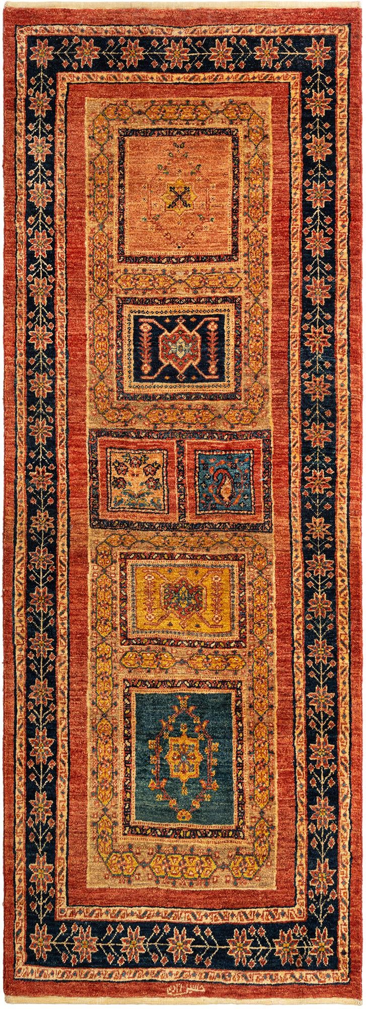 2' 10 x 7' 6 Kashkuli Wool Runner Rug