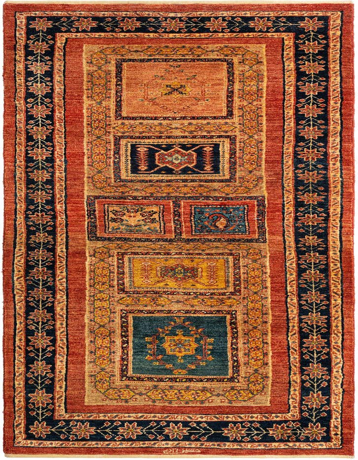 Detail image of 2' 10 x 7' 6 Kashkuli Wool Runner Rug