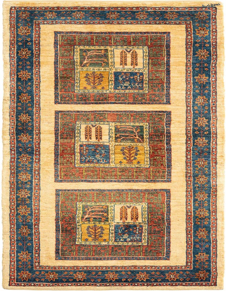Detail image of 2' 9 x 6' 8 Kashkuli Wool Runner Rug