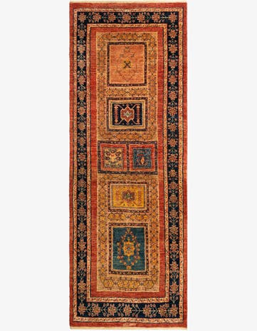 2' 10 x 7' 6 Kashkuli Wool Runner Rug