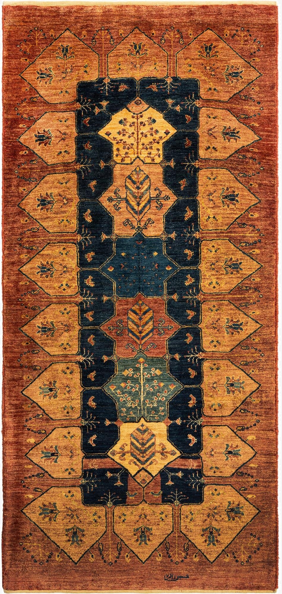 2' 11 x 6' 5 Kashkuli Wool Runner Rug
