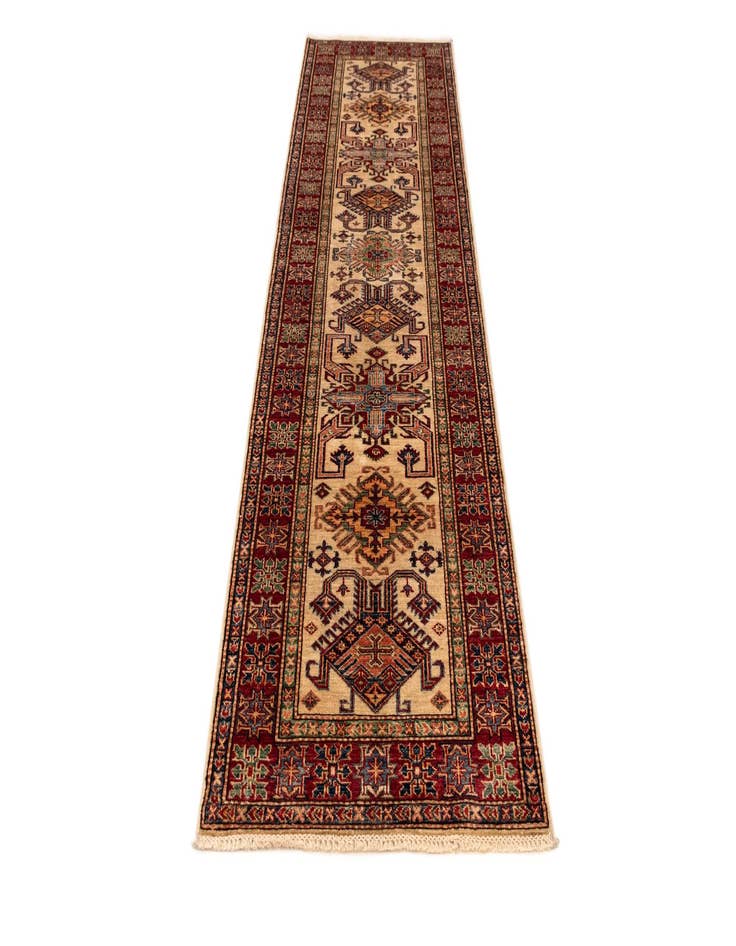 Detail image of 2' 8 x 10' Kazak Wool Runner Rug