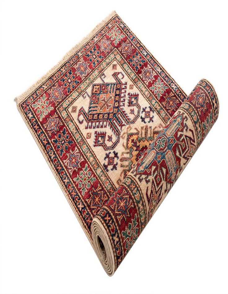 Detail image of 2' 8 x 10' Kazak Wool Runner Rug