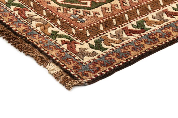 Detail image of 3' x 11' 8 Hand Knotted Kazak Wool Runner Rug