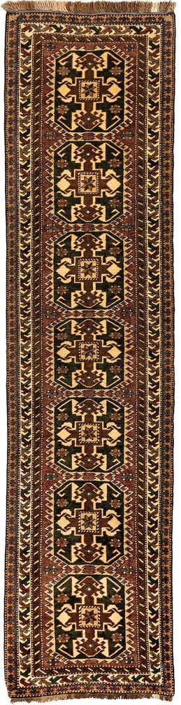 3' x 11' 8 Hand Knotted Kazak Wool Runner Rug