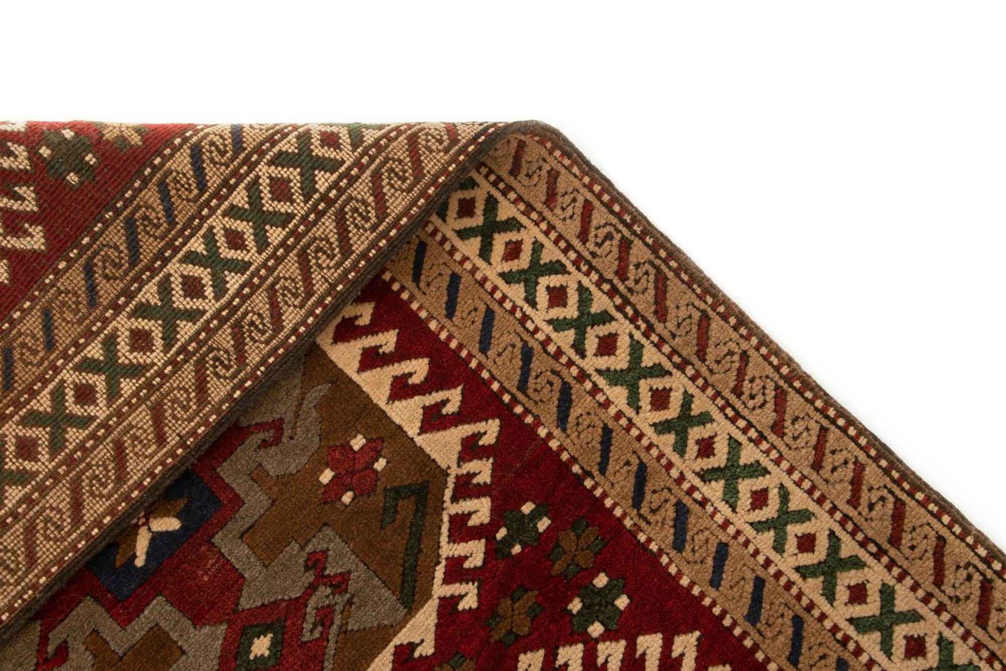 3' 2 x 12' 7 Kazak Runner Rug