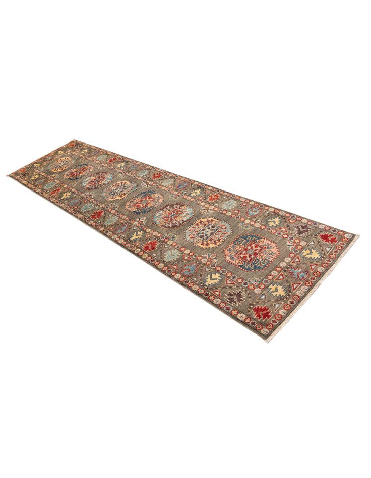 Detail image of 2' 7 x 10' Hand Knotted Kazak Runner Rug