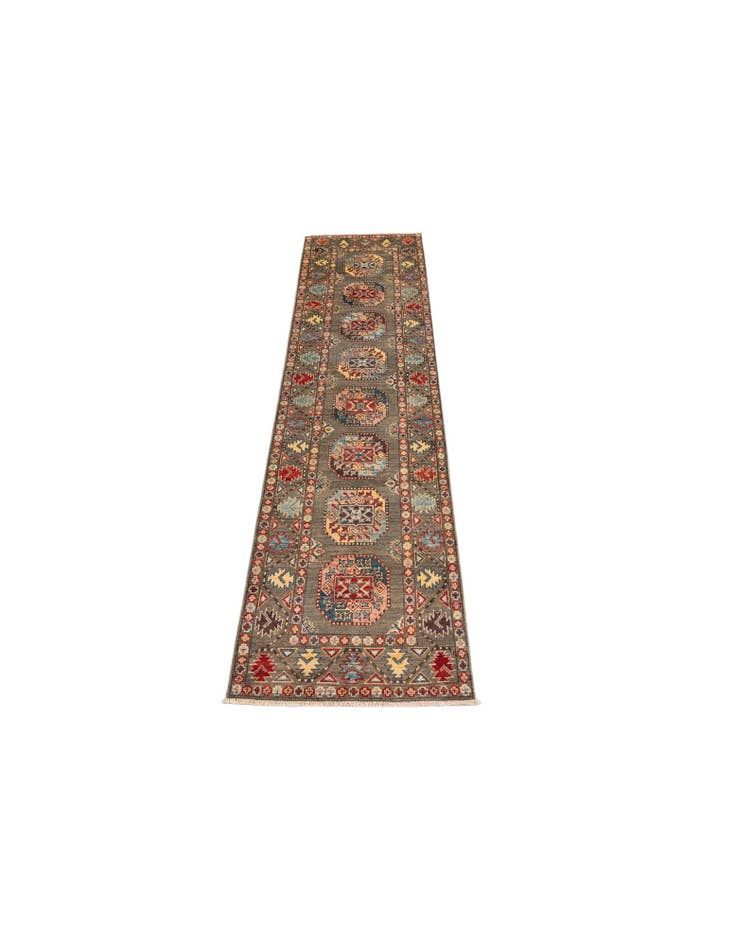 Detail image of 2' 7 x 10' Hand Knotted Kazak Runner Rug