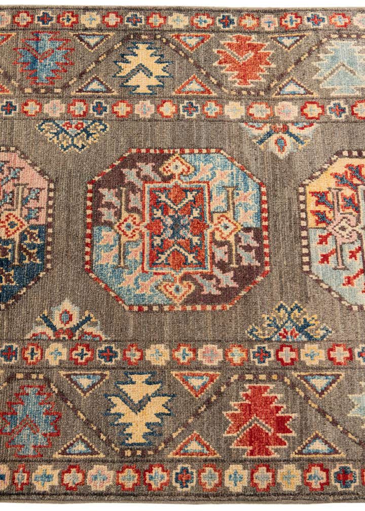 2' 7 x 10' Hand Knotted Kazak Runner Rug