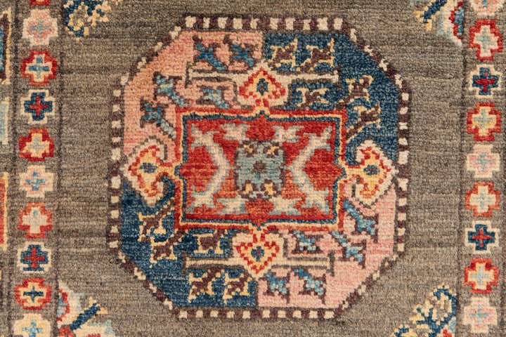 2' 7 x 10' Hand Knotted Kazak Runner Rug