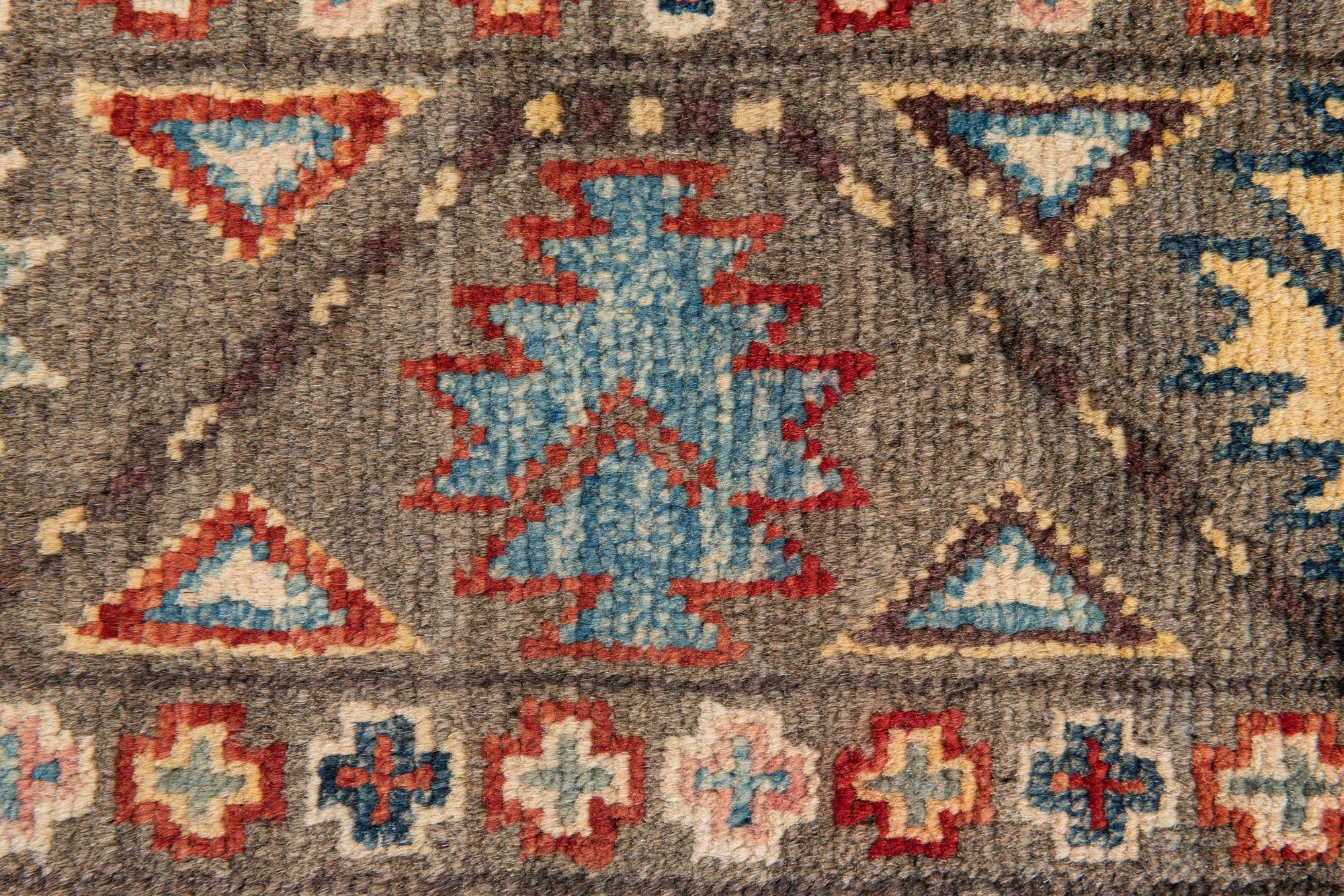 2' 7 x 10' Hand Knotted Kazak Runner Rug