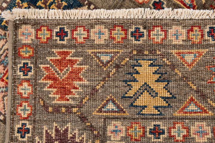 2' 7 x 10' Hand Knotted Kazak Runner Rug