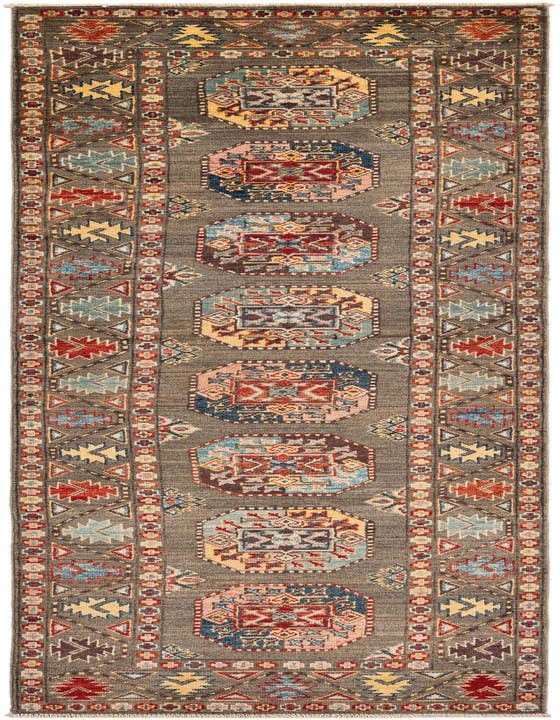 Detail image of 2' 7 x 10' Hand Knotted Kazak Runner Rug