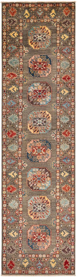 Detail image of 2' 7 x 10' Hand Knotted Kazak Runner Rug