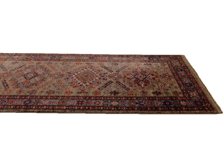 Detail image of 2' 11 x 9' 7 Hand Knotted Kazak Runner Rug
