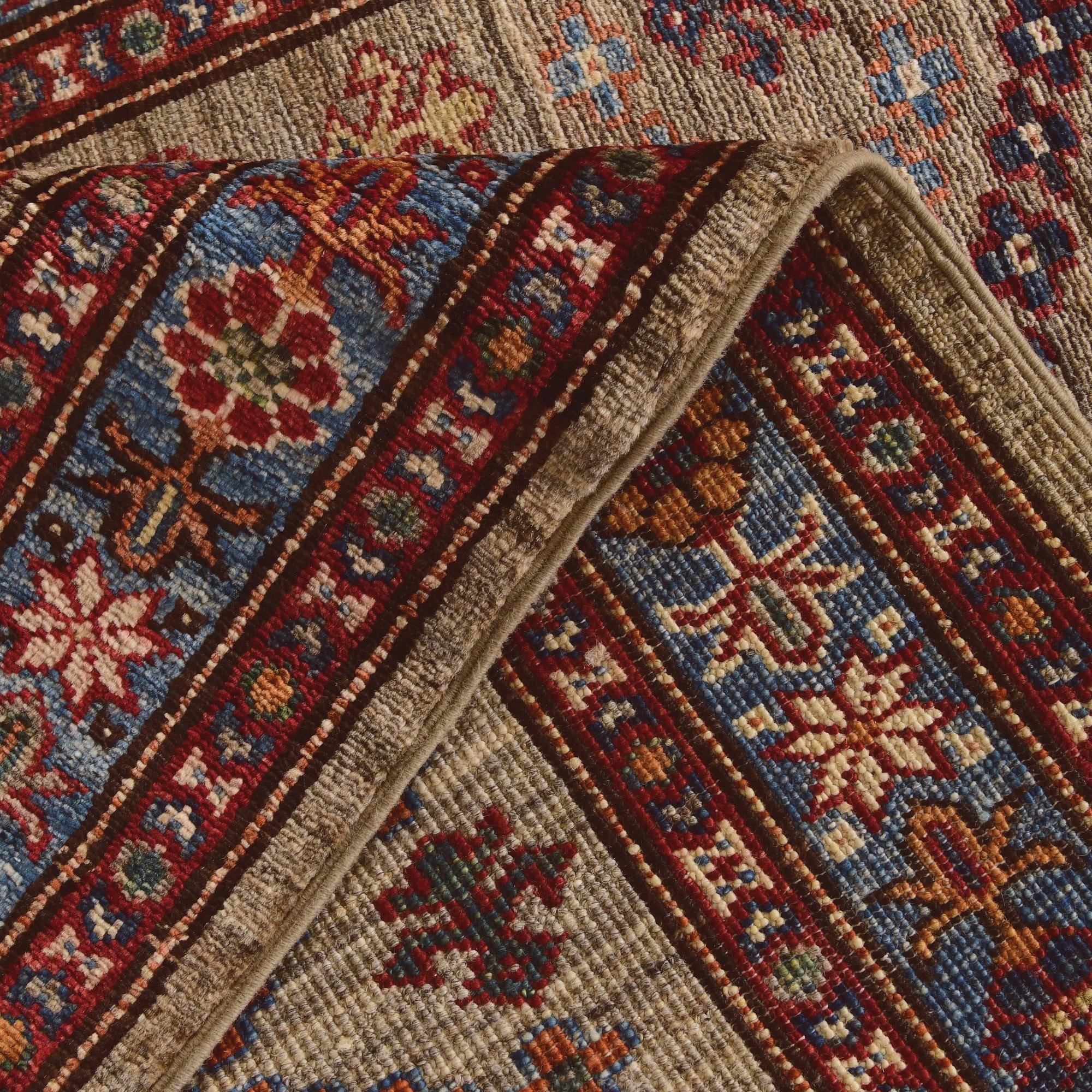 2' 11 x 9' 7 Hand Knotted Kazak Runner Rug