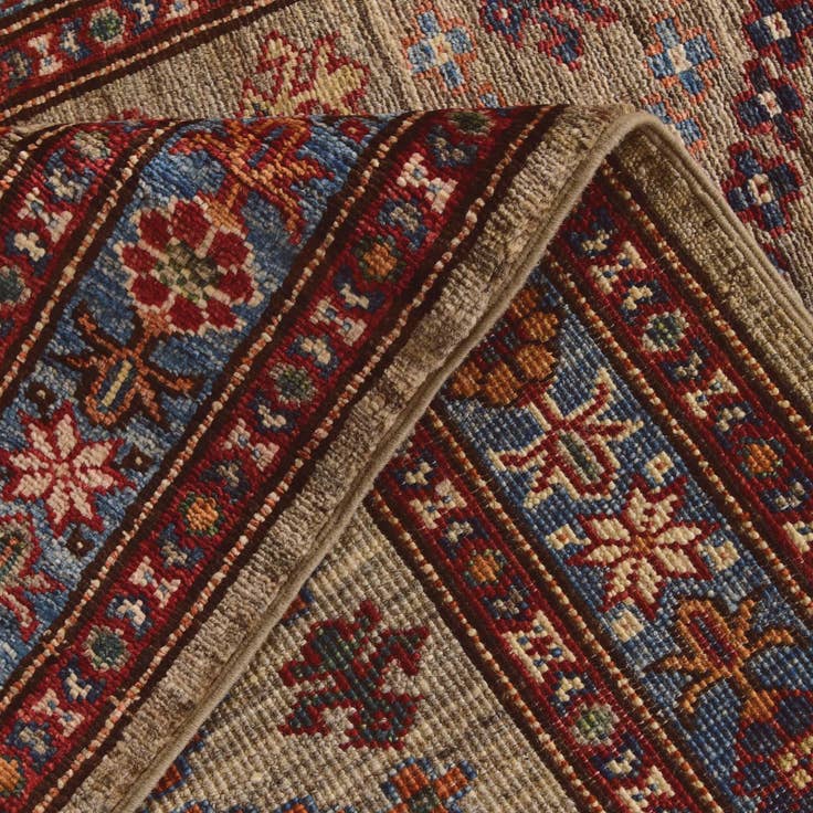 Detail image of 2' 11 x 9' 7 Hand Knotted Kazak Runner Rug