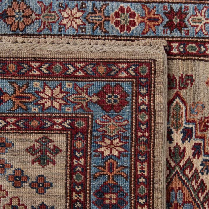 90cm x 295cm Handgeknüpft Kazak Läufer Teppich