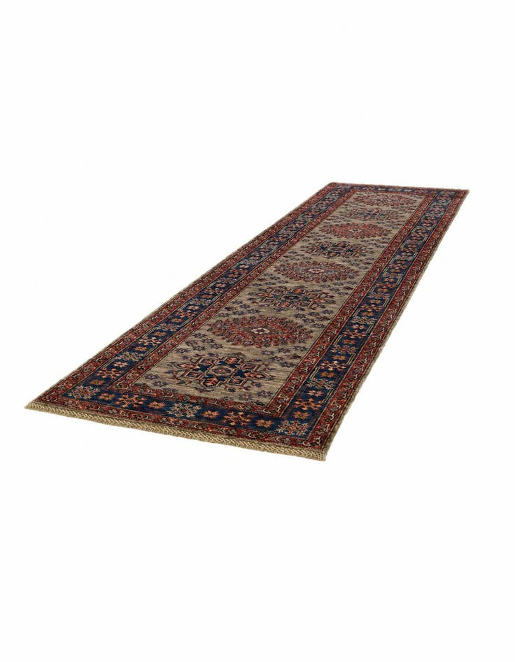 Detail image of 2' 6 x 9' 10 Hand Knotted Kazak Runner Rug