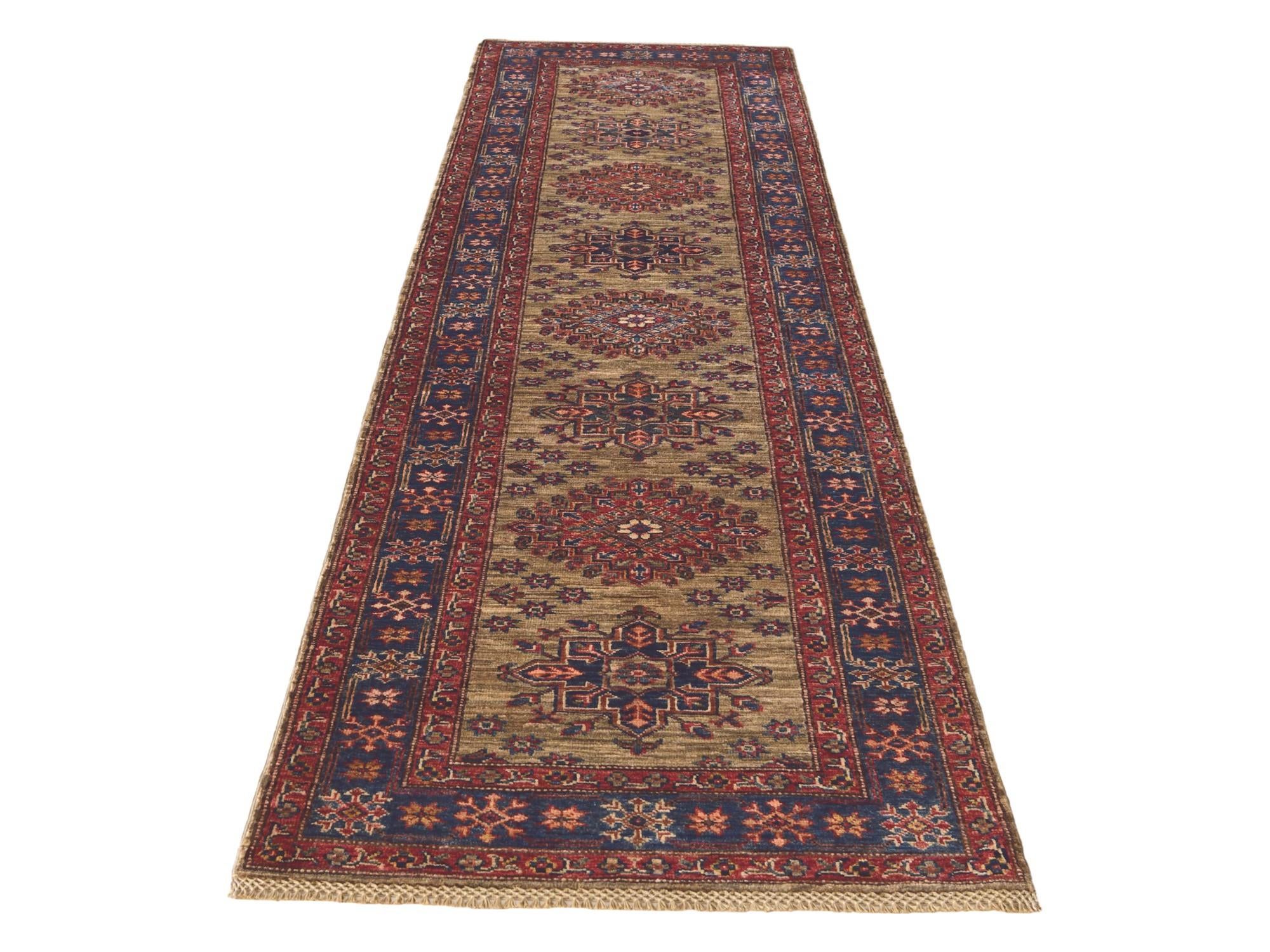 2' 6 x 9' 10 Hand Knotted Kazak Runner Rug