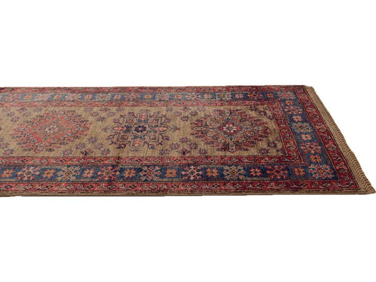 Detail image of 2' 6 x 9' 10 Hand Knotted Kazak Runner Rug