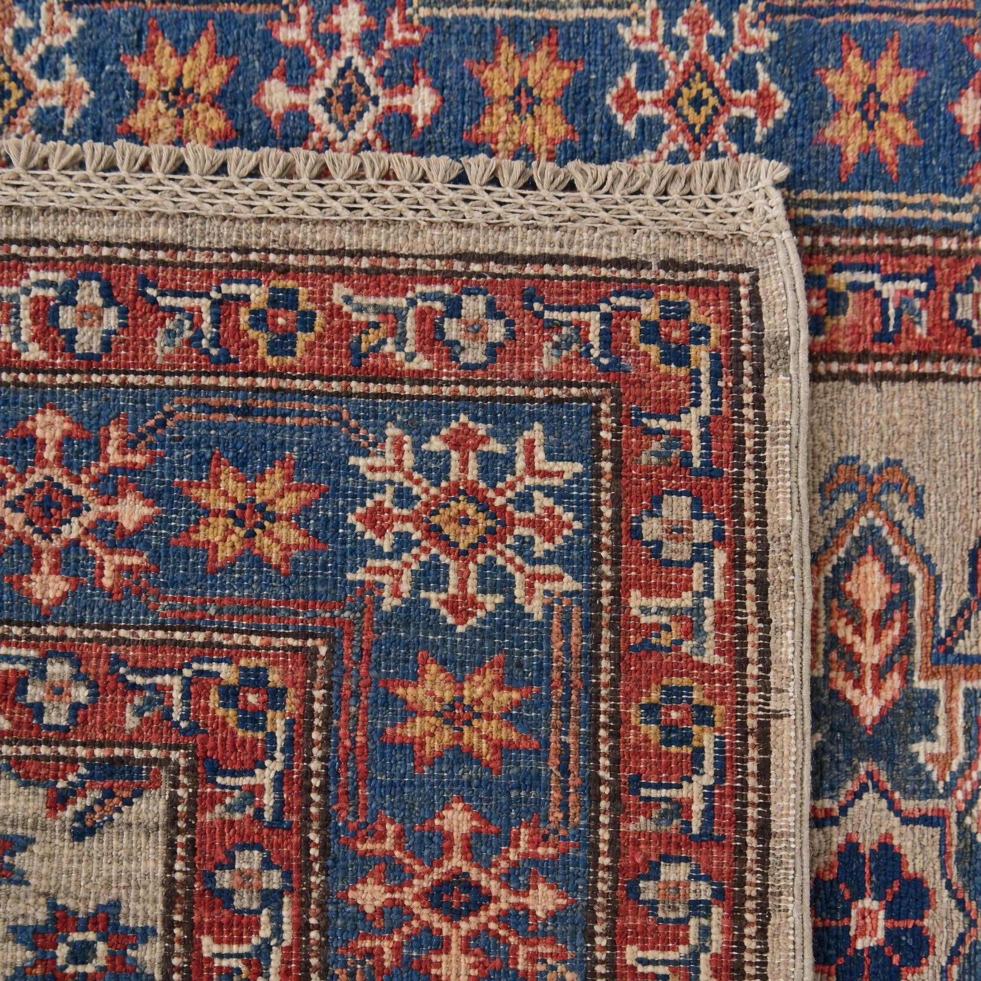 75cm x 300cm Hand Knotted Kazak Runner Rug