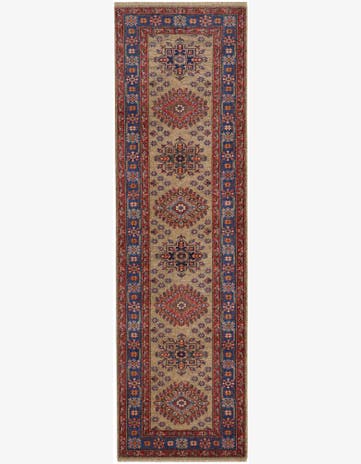 2' 6 x 9' 10 Hand Knotted Kazak Runner Rug