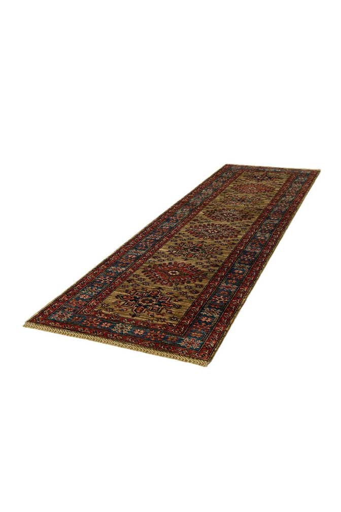 2' 10 x 9' 5 Hand Knotted Kazak Runner Rug