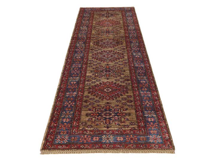 2' 10 x 9' 5 Hand Knotted Kazak Runner Rug