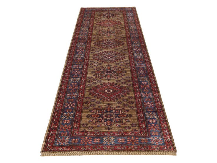 Detail image of 2' 10 x 9' 5 Hand Knotted Kazak Runner Rug