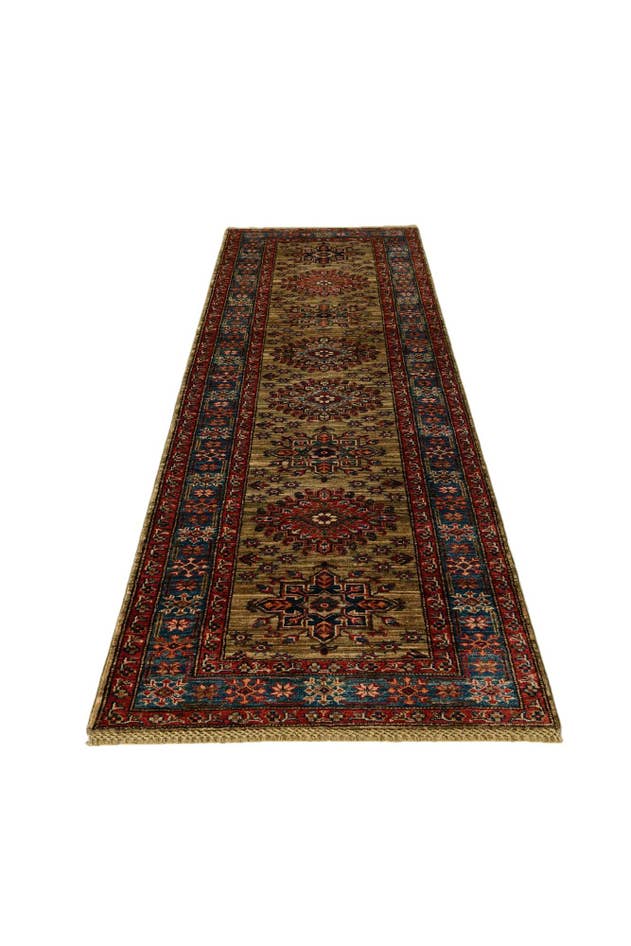 Detail image of 2' 10 x 9' 5 Hand Knotted Kazak Runner Rug