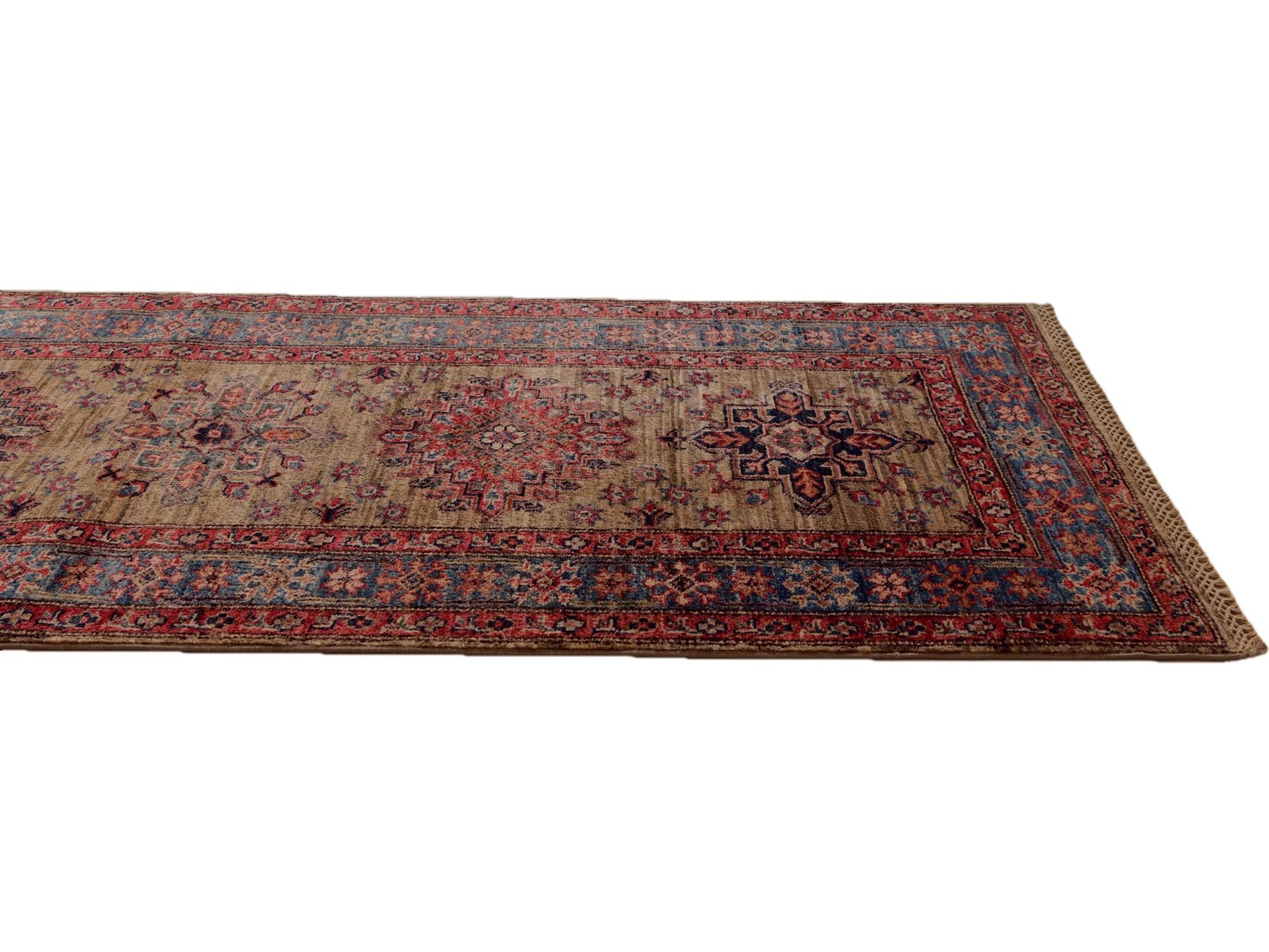 2' 10 x 9' 5 Hand Knotted Kazak Runner Rug